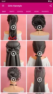 Girls Hairstyle android App screenshot 0