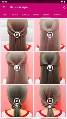 Girls Hairstyle android App screenshot 9