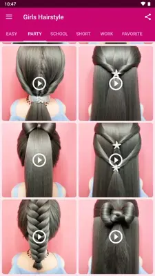 Girls Hairstyle android App screenshot 4